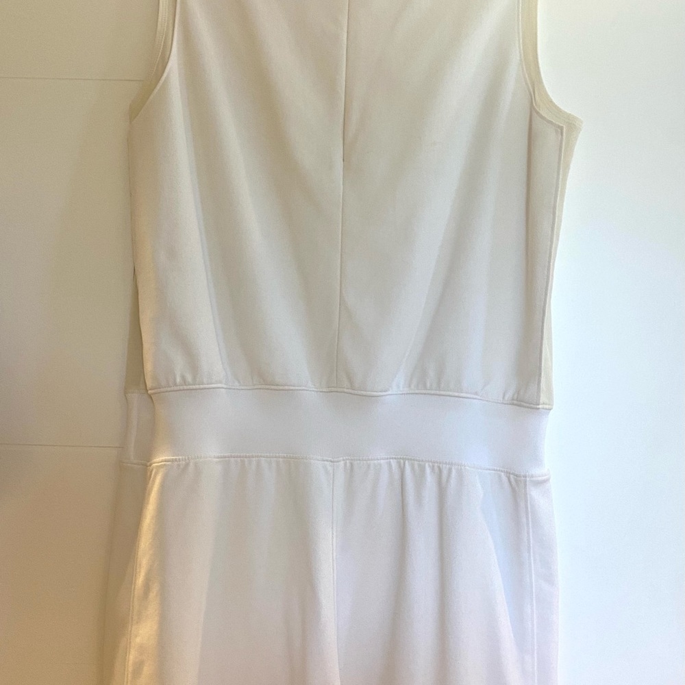 Theory 38 Size Medium White Mesh Trimmed Romper - image 7